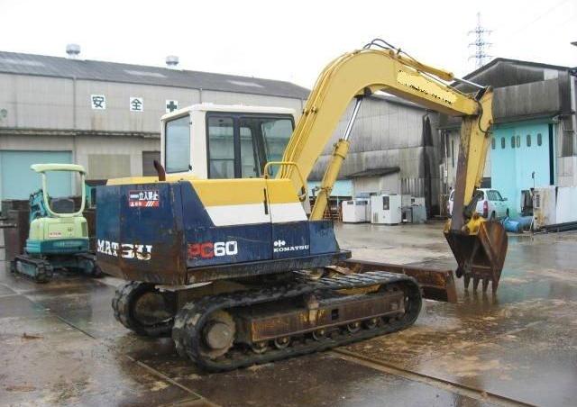 Komatsu PC60L 6 Fiches techniques données techniques 1991 1998